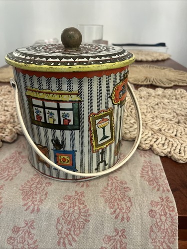 Vintage biscuit tin - biscuit,