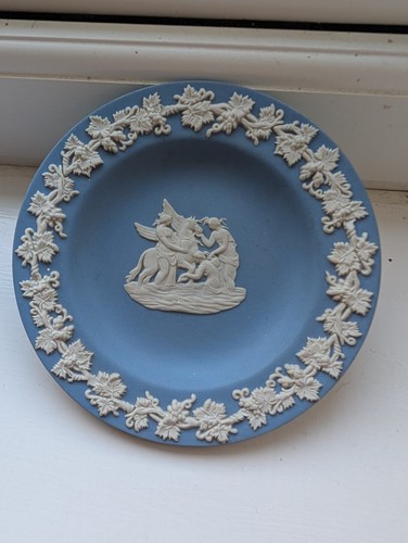 Little blue vintage plate - vintage,