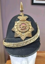 Original Victorian Blue Cloth Home Service Helmet Hampshire Regiment Dated 1900