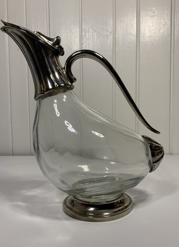 Duck decanter glass pewter - duck,