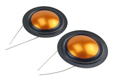 2 X Gold Replacement Diaphragm Tweeter - Silver / Studio Monitor Audio Speakers