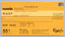 W.A.S.P. Ticket 2006 -