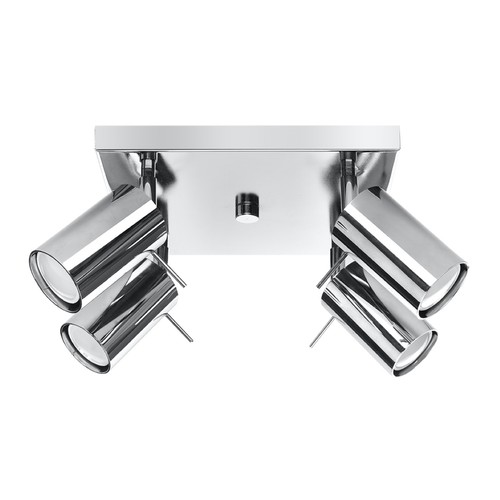 Ceiling lamp steel - ring, modern