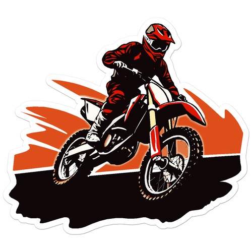 Motocross dirt bike vinyl - motocross,