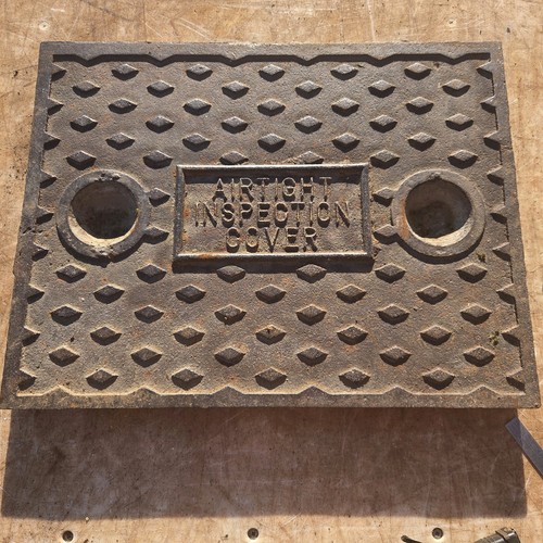 Cast iron manhole cover - iron,