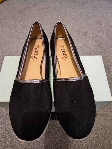 Essex glam black rope shoe - rope,