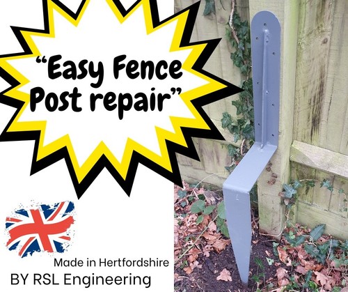 Easy fence post repair - "easy, repair"