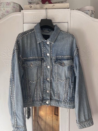 Allsaints studded blue denim - allsaints,
