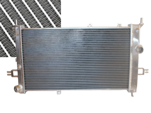 Aluminum radiator for opel - aluminum,
