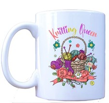 Knitting Queen Mug - Funny