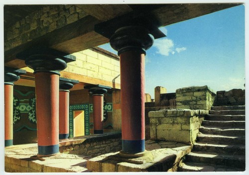 1980s postcard knossos bronze - postcard,