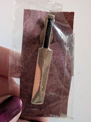 Vintage cricket bat tie pin - vintage,