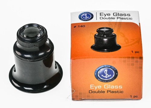 Double lens eyeglass loupe - double,