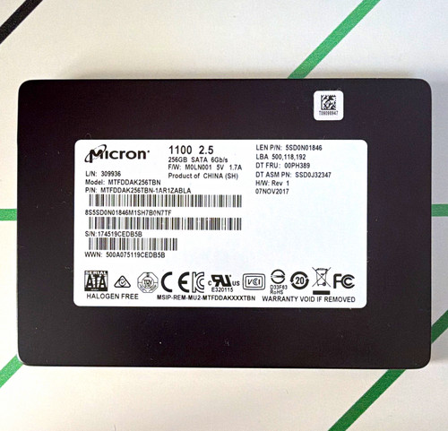 Micron 1100 256gb 5in sata - micron,