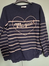 White Stuff Jumper Women’s Size 10. Magical Heart Logo. Perfect For Christmas
