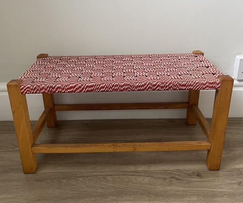 Vintage wooden red white - &,