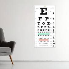 Eye Chart 56cmx27cm for