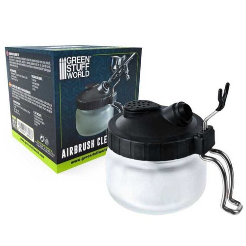 Airbrush cleaning pot - airbrush, with