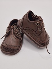 New Brown Leather Lace-Up Doll