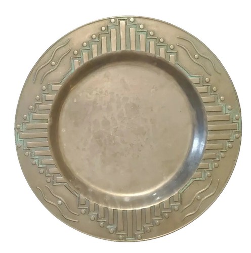 Vtg art deco decorative plate - art,