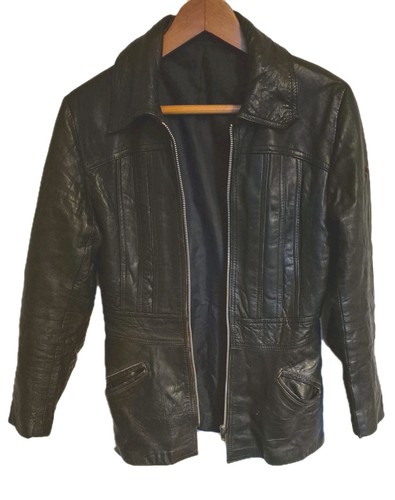 Vintage 70s spinney black real - spinney,