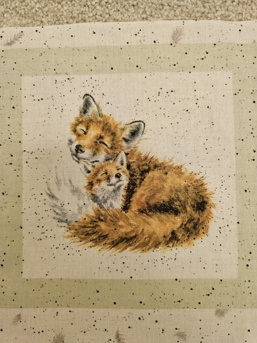 Wrendale fox fabric hannah - fabric,