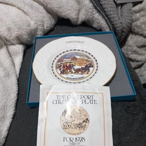 Coalport christmas plate - christmas, 1978