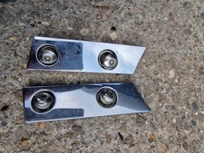 Mazda MX5 MK3Hardtop Chrome Rear Deck Plate Mount LH RH PAIR W Screws 2005 2015