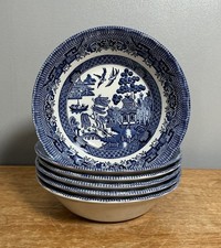 6x Royal Wessex Blue Willow  -