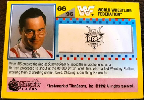 Wwf summer slam 1992 cards - summer,