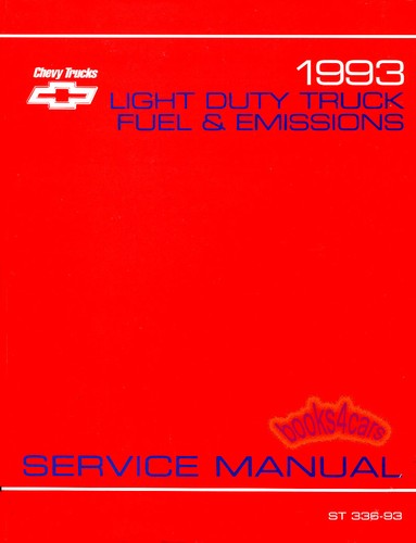 Shop manual 1993 chevrolet - manual, gmc