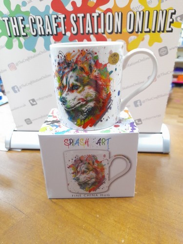 Splash art mugs wolf china - splash,