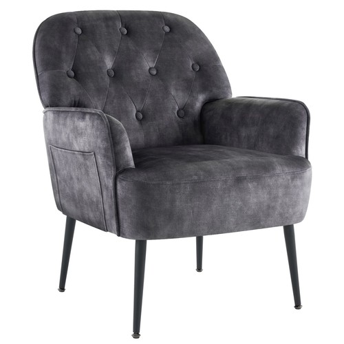 Mid century armchair linen - mid,