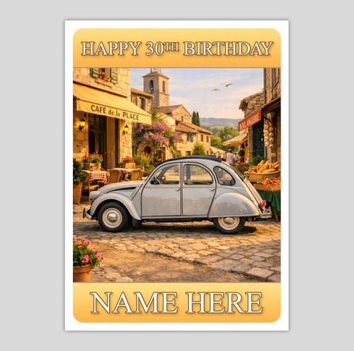 2cv car personalised - 2cv,