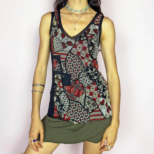Vintage y2k patchwork - vintage, mesh