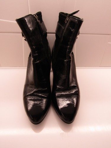 Aquatalia black patent leather - aquatalia,