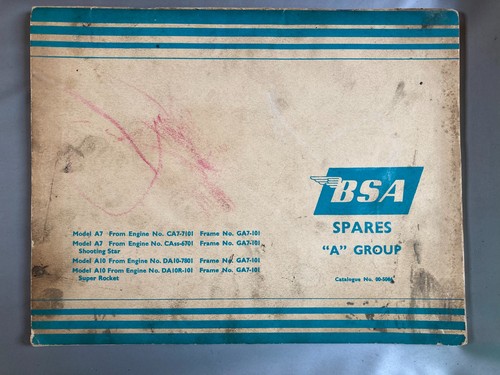 Bsa and a10 spares - and,