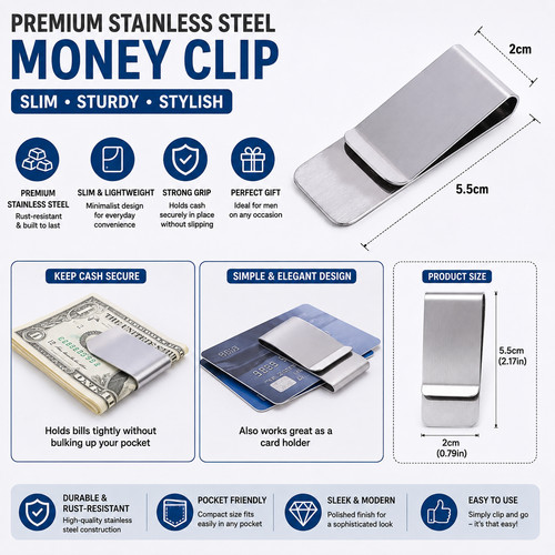 Premium stainless steel money - premium,