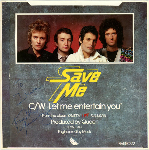Freddie mercury signed - save, me