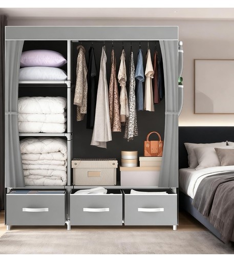 Fabric canvas wardrobe - fabric,