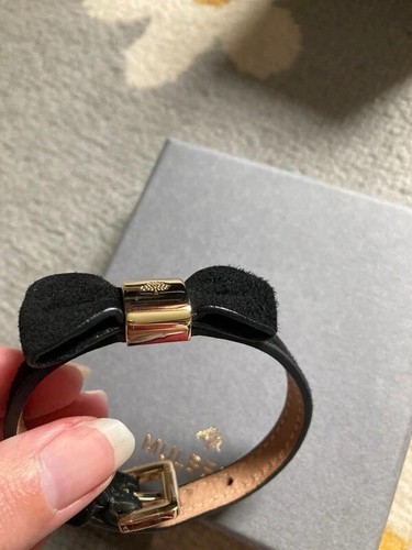 Mulberry black suede bow - black,