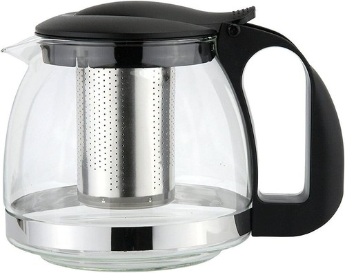 Glass teapot with infusion - with,