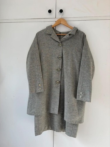 Vintage grey 1960s - dress, swing