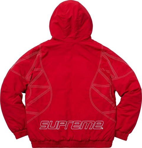 Supreme zig zag stitch hooded - supreme,