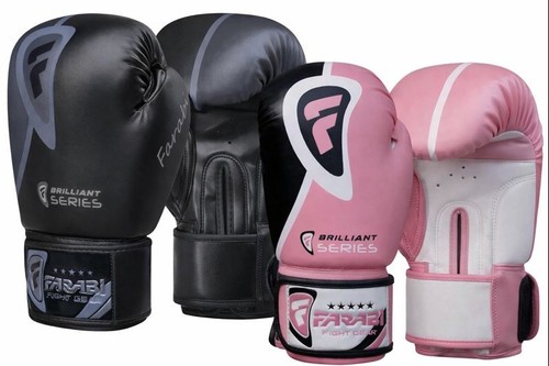 Farabi leather boxing gloves - leather,
