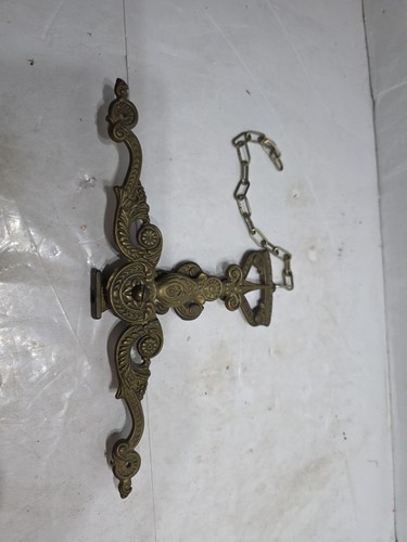 Antique brass hanging - brass, scale