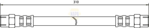 Napa brake hydraulic hose line - napa,