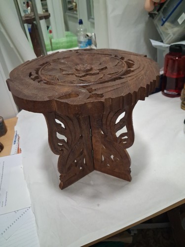 Vintage wooden carved - vintage, trivet