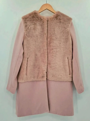 Zara pastel pink - faux, long