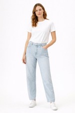 Ladies denim jeans straight - denim,